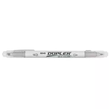Маркер-выделитель текста Duplex, двусторонний, серый