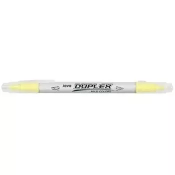 Маркер-выделитель текста Duplex, двусторонний, желтый