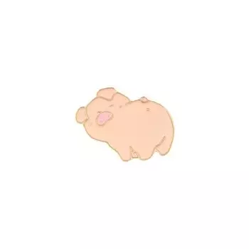 Металлический значок Krumpy Socks Хрюша