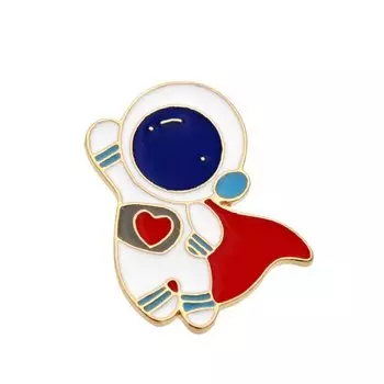 Металлический значок Krumpy Socks Космонавт герой