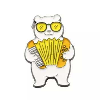 Металлический значок Krumpy Socks Миша и Баян