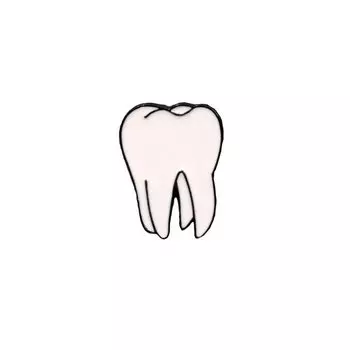 Металлический значок Krumpy Socks Зуб