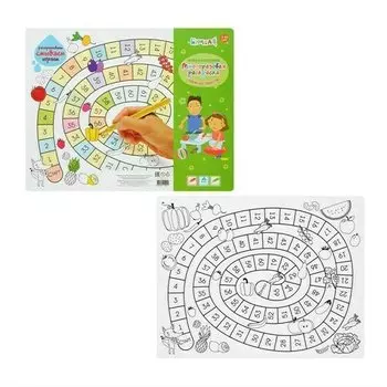 Многоразовая раскраска-коврик Бумбарам Игра Вкусняшки, L