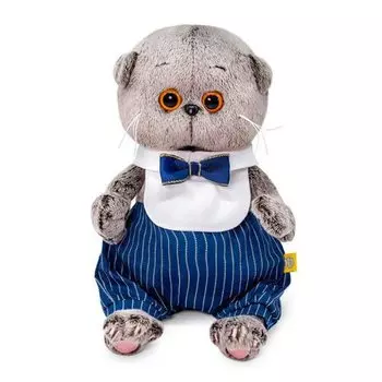 Мягкая игрушка Budi Basa BB-085 Басик Baby в манишке с бантом, 20 см