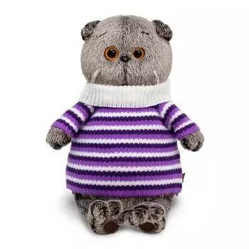 Мягкая игрушка Budi Basa Ks25-200 Басик в полосатом свитере, 25 см