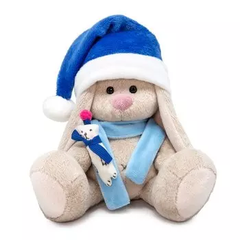 Мягкая игрушка Budi Basa SidX-483 Зайка Ми в синем колпачке, 15 см