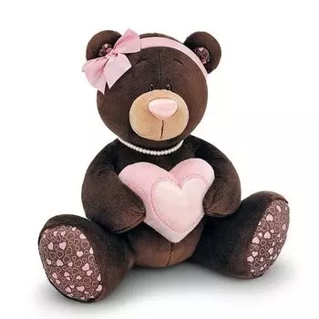 Мягкая игрушка Milk с сердцем, 15 см