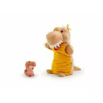 Мягкая игрушка на руку Динозавр с детенышем, 23 х 25 х 10 см