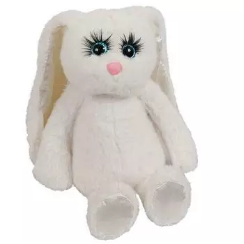 Мягкая игрушка "Реснички. Кролик", белая, 20 см