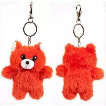 Мягкая игрушка с подвесом ABtoys Флэтси Мини. Лиса, 9,5 см