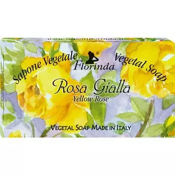 Мыло Florinda Ария Цветов Желтая Роза, 100 г