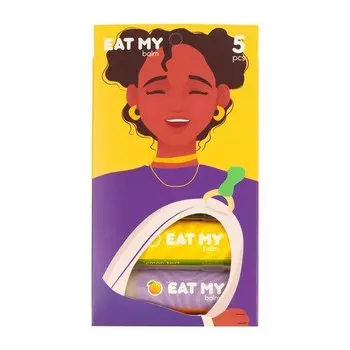 Набор бальзамов для губ Eat My Счастливые моменты, 5 шт