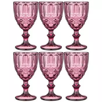 Набор бокалов для вина Lefard Серпентина, серия Muza Color, 300 мл, 6 шт