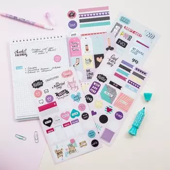 Набор бумажных наклеек Meshu Hygge, 5 шт