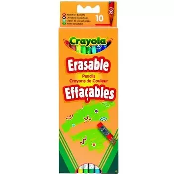 Набор цветных карандашей Crayola с корректорами, 10 штук