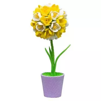 Набор для творчества Волшебная Мастерская ТПМ-08 Топиарий Крокусы желтый/белый