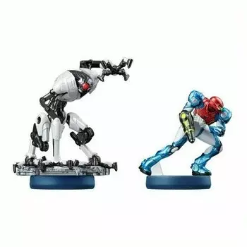 Набор из 2-х фигурок Amiibo Самус Аран и E.M.M.I
