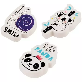 ​Набор ластиков Meshu Cute Friends, фигурные, 4 х 3 х 1,3 см, 3 шт