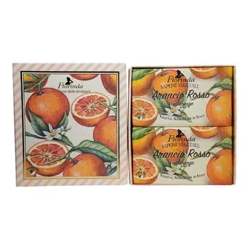 Набор мыла подарочный Florinda Фруктовая Страсть Arancio Rosso / Красный Апельсин, 200 г