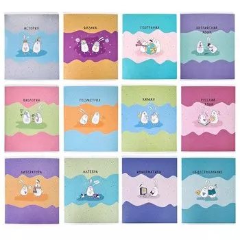 Набор общих тетрадей Be Smart Avocado, в клетку/в линейку, 48 листов, 16,5 х 20,3 см, А5