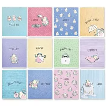 Набор общих тетрадей Be Smart Bunny, в клетку/в линейку, 48 листов, 16,5 х 20,3 см, А5