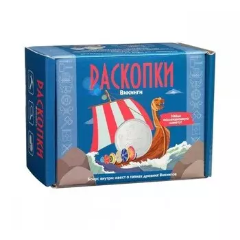 Набор Раскопки DIG-25 Викинги, с монетой