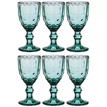 Набор рюмок Lefard Muza Color Серпентина, 50 мл, бирюза, 6 шт