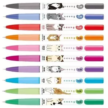 Набор шариковых ручек "Naong. Кошки", 11 цветов