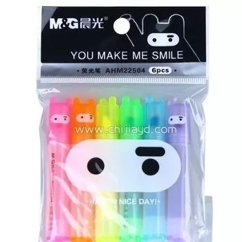 Набор текстовыделителей "Ты меня смешишь", 6 цветов