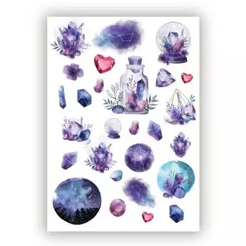 Наклейки для ежедневника Fancy Planner "Crystals"