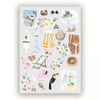 Наклейки для ежедневника Fancy Planner Summer
