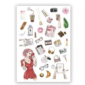 Наклейки для ежедневника Planner girl 002
