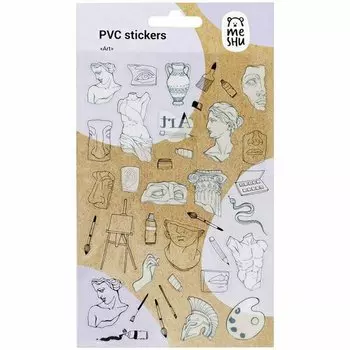 Наклейки ПВХ Meshu Art, 10 х 21 см, 37 наклеек