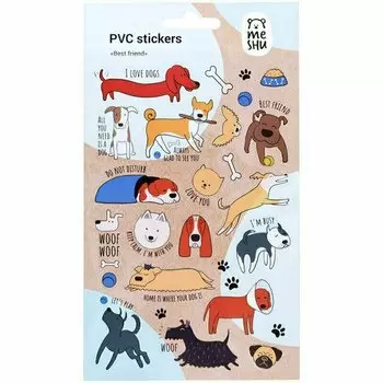 Наклейки ПВХ Meshu Best friend, 10 х 21 см, 26 наклеек