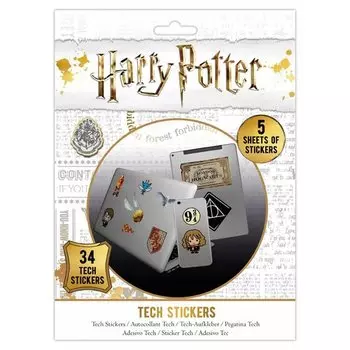 Наклейки Pyramid Harry Potter Artefacts Tech Sticker Pack, 34 шт