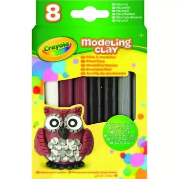 Незасыхающий пластилин "Натуральный", 8 цветов