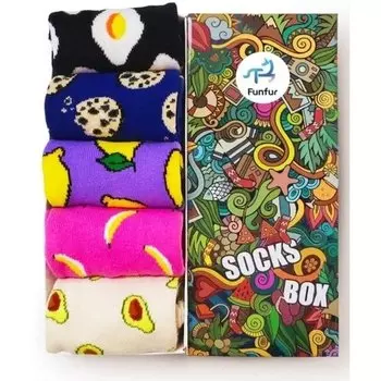 Носки Funfur Harajuku в наборе 5 пар