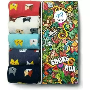 Носки Funfur Kotik в наборе 5 пар