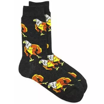 Носки Krumpy Socks Angry Animal Ястреб - Качок, 37-44, серый