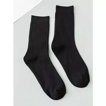 Носки Krumpy Socks Базовые со спортивной резинкой, 40-45, черные