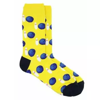 Носки Krumpy Socks Боулинг, 40-45, желтый