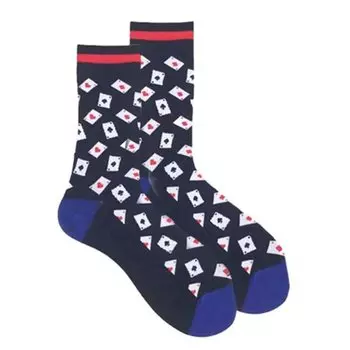 Носки Krumpy Socks Cards, 40-45, черный