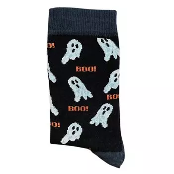 Носки Krumpy Socks Fear Boo, 35-40, черный