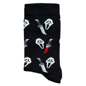 Носки Krumpy Socks Fear Крик, 35-40, черный