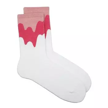 Носки Krumpy Socks Flow Paints, красно-белые, 35-40