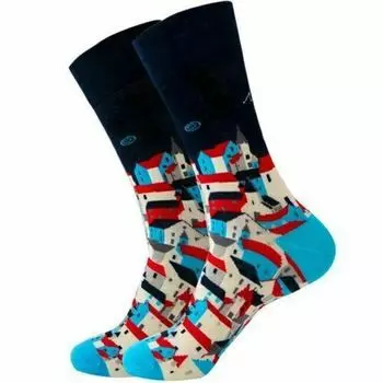 Носки Krumpy Socks Greece, 40-45, черный