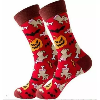 Носки Krumpy Socks Mood Хэллоуин, 40-45, красный
