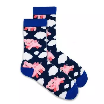 Носки Krumpy Socks Niceee Крылатая хрюша, 35-40