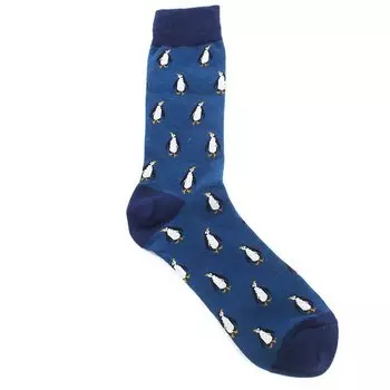 Носки Krumpy Socks Пингвин, 40-45, синие
