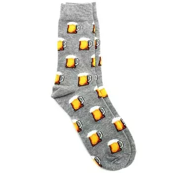 Носки Krumpy Socks Пиво, 40-45, серые